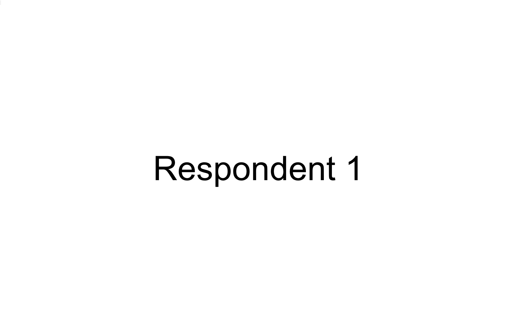 Respondent view of randomisation block