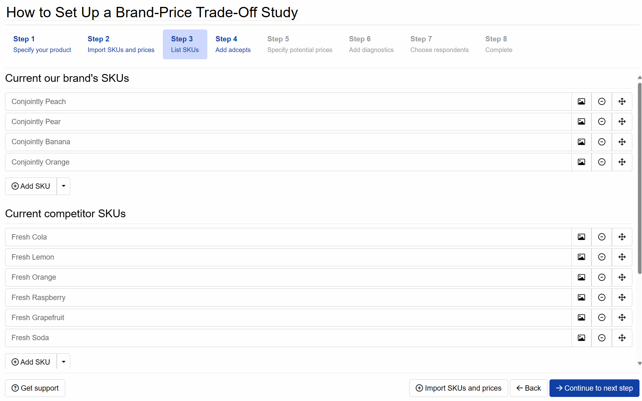 Brand-Price Trade-Off setup: Drag and drop your images