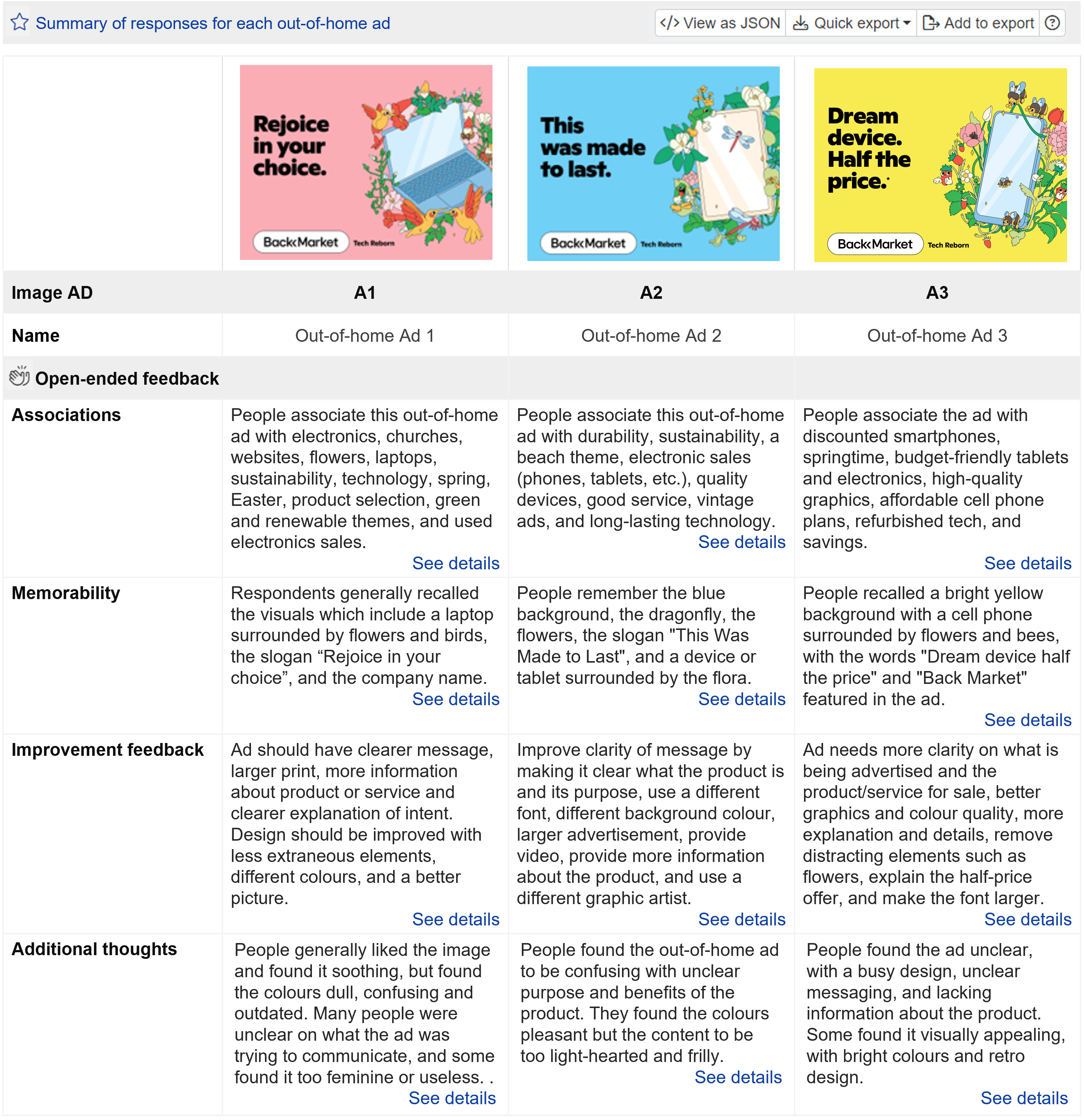 AI text analysis of out-of-home ads