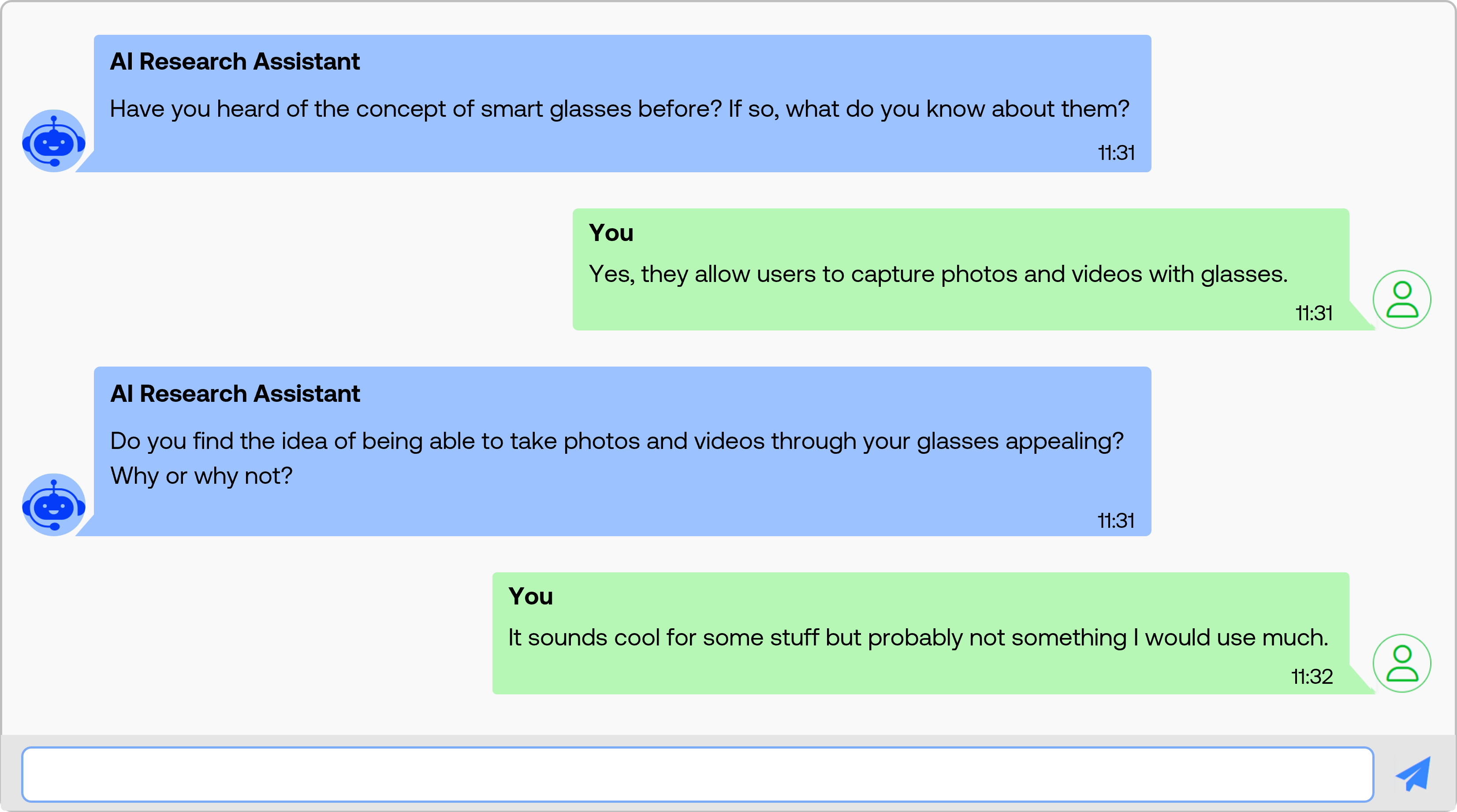 A versatile, fully customisable conversational survey solution
