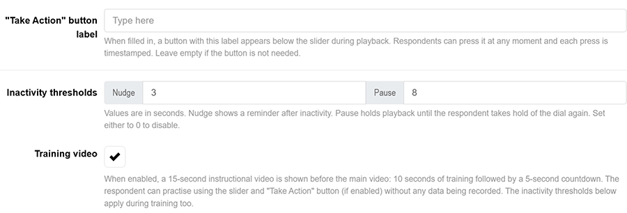 Set up additional controls