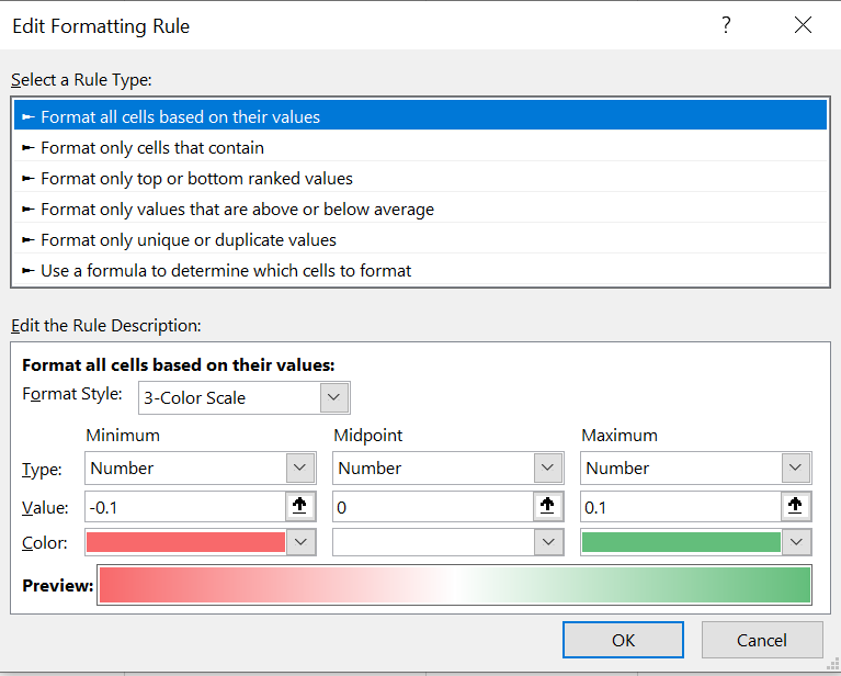 Adding conditional formatting in the Excel survey report Adding conditional formatting in the Excel survey report