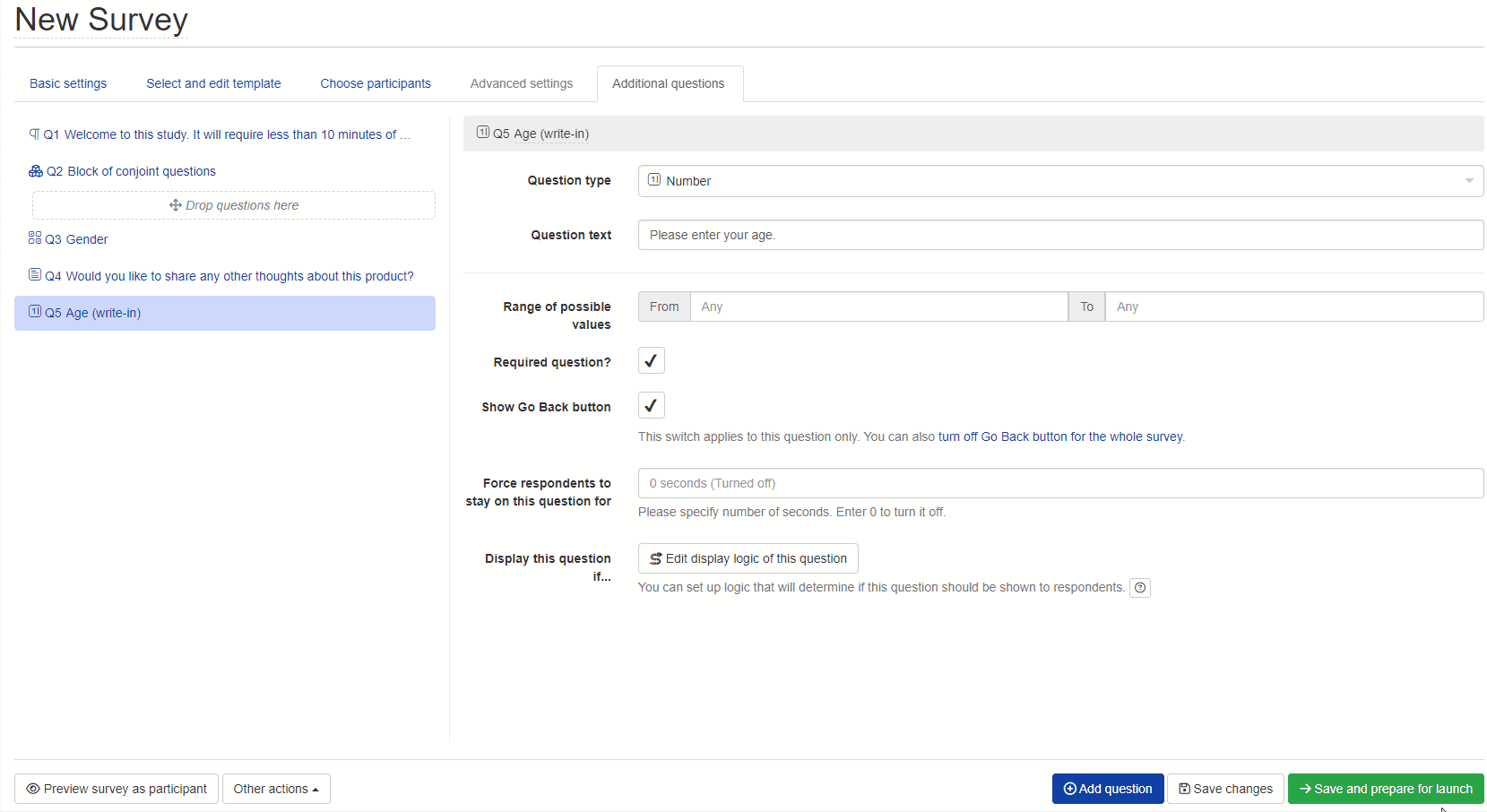 Set up Complete Survey flow control for redirect Set up Complete Survey flow control for redirect