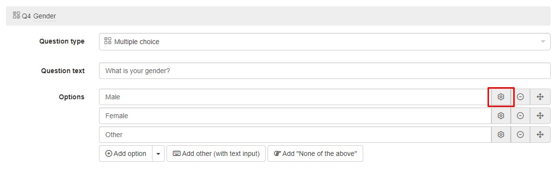 Set up redirect if option is chosen Set up redirect if option is chosen