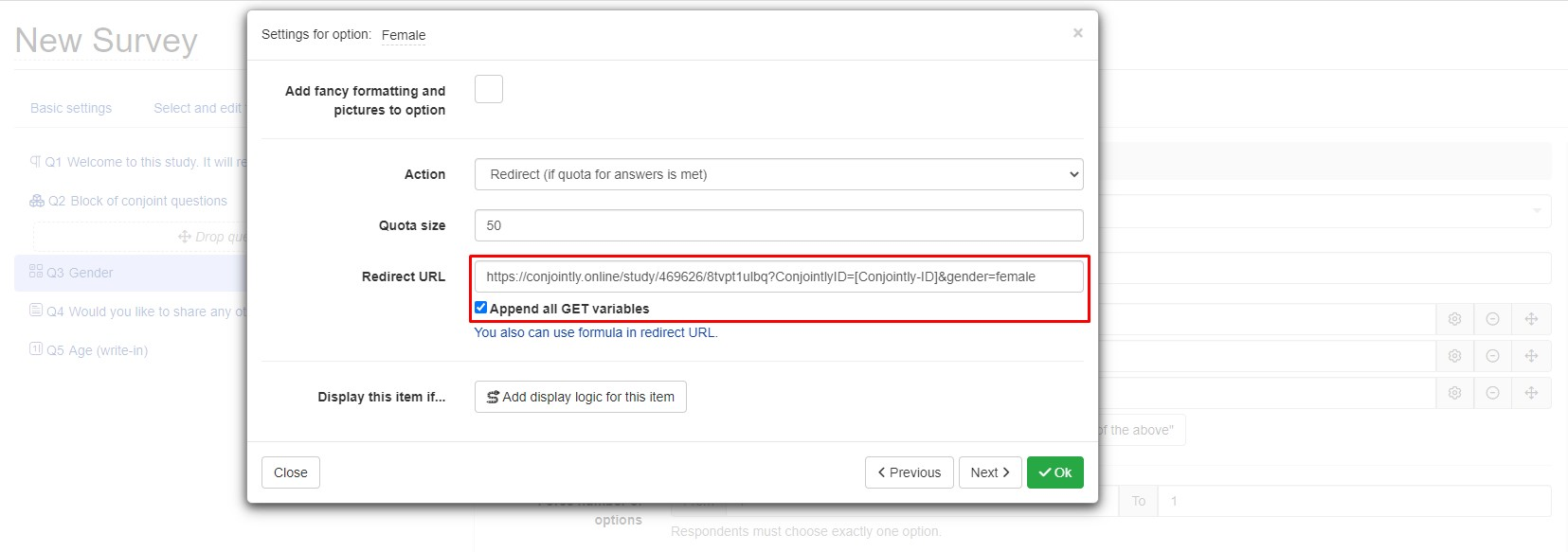Set up redirect if quota is meet Set up redirect if quota is meet
