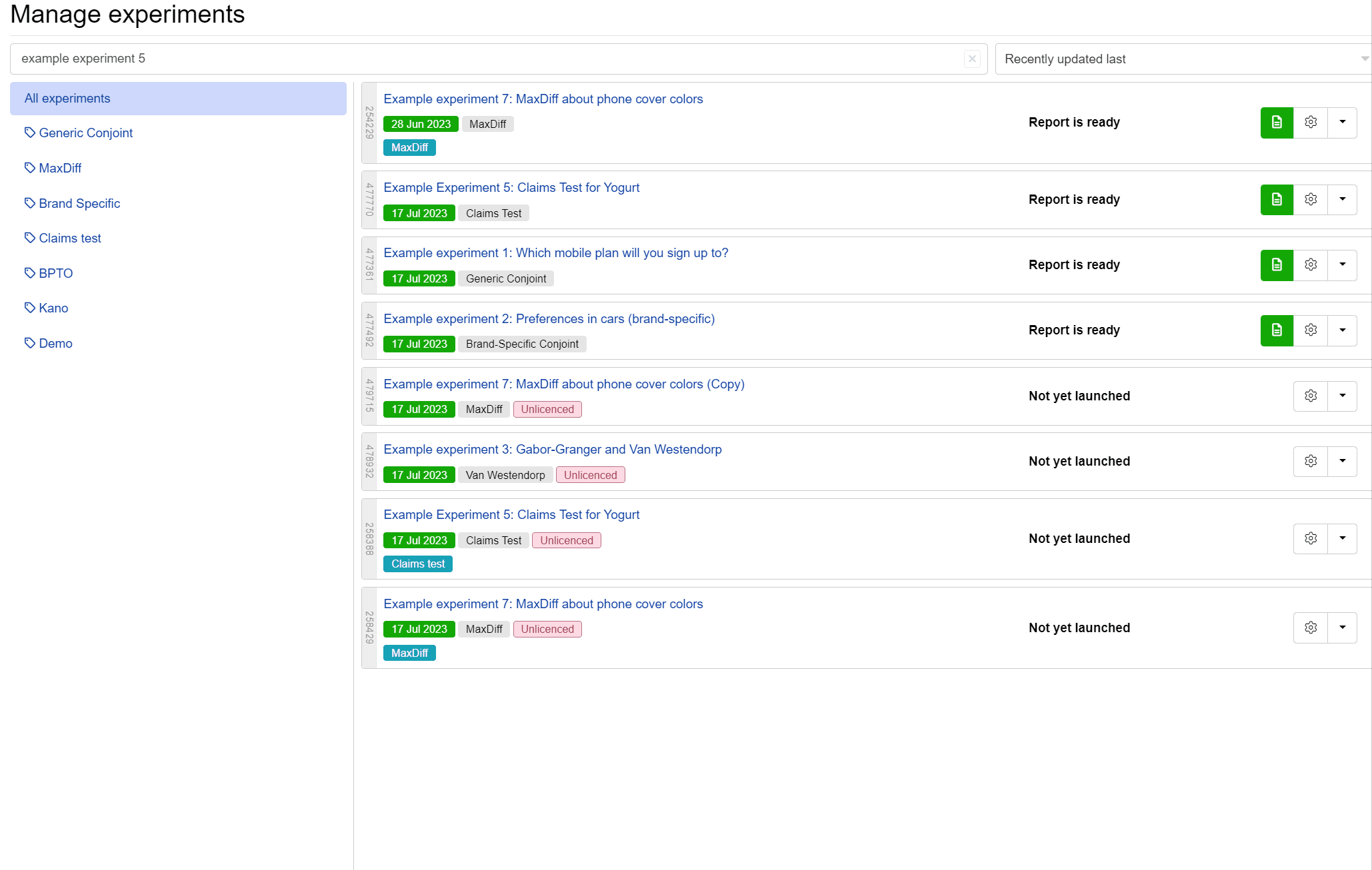 Duplicating an experiment to use as a template Duplicating an experiment to use as a template
