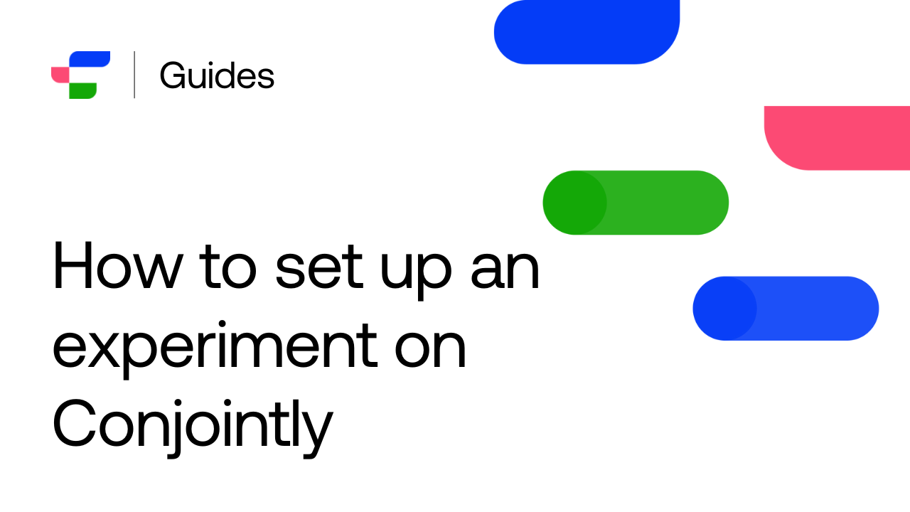 Setting up a study with Conjointly
