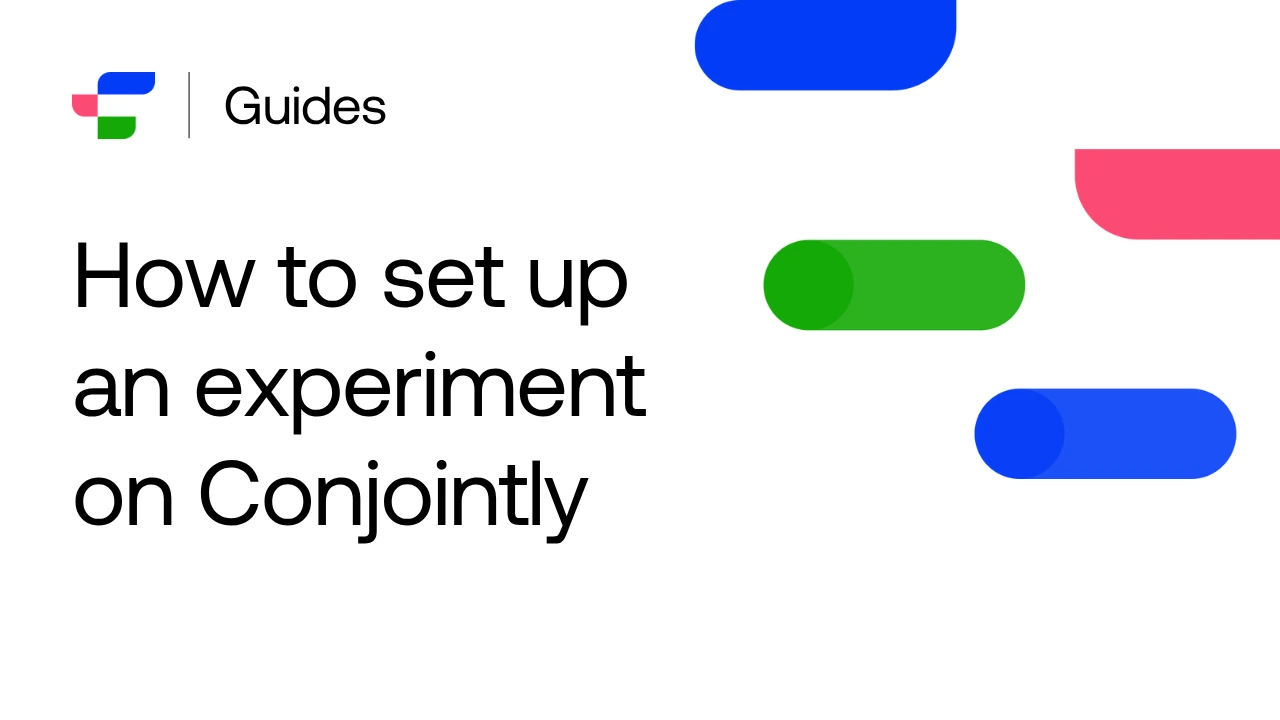 Setting up a study with Conjointly