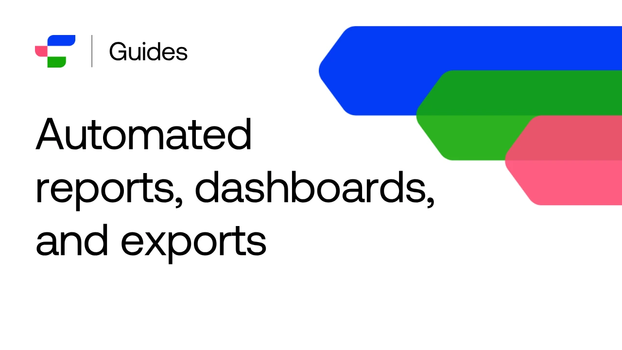 View automated reports, play with dashboards, and export findings