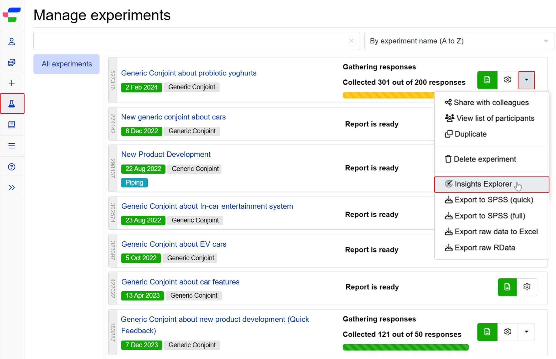Access Insights Explorer via Utilities menu Access Insights Explorer via Utilities menu