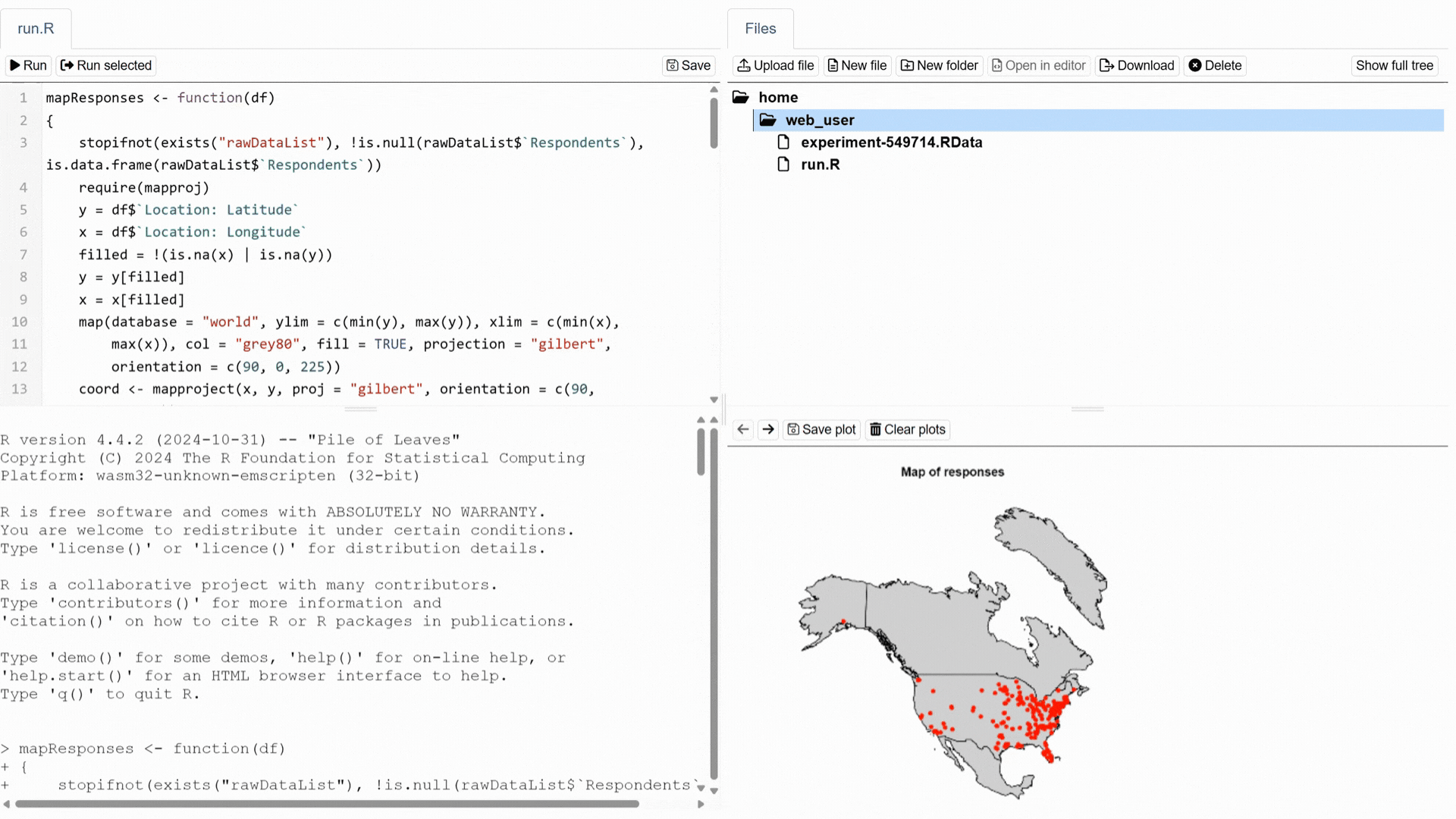Example of using Plot interface