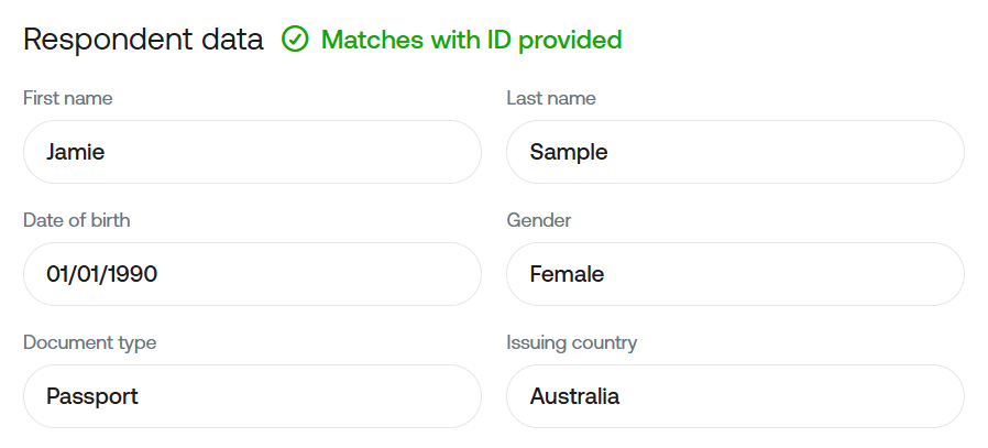 Bank-grade identity verification step