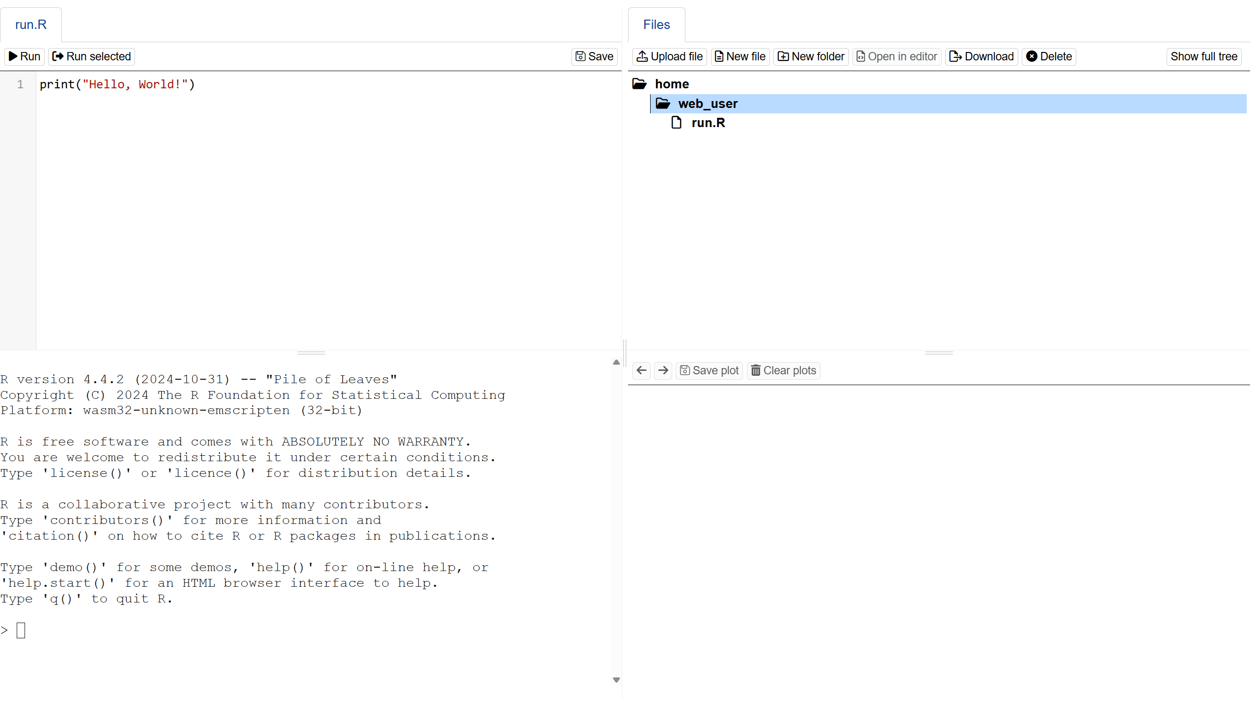 Upload RData files Upload RData files