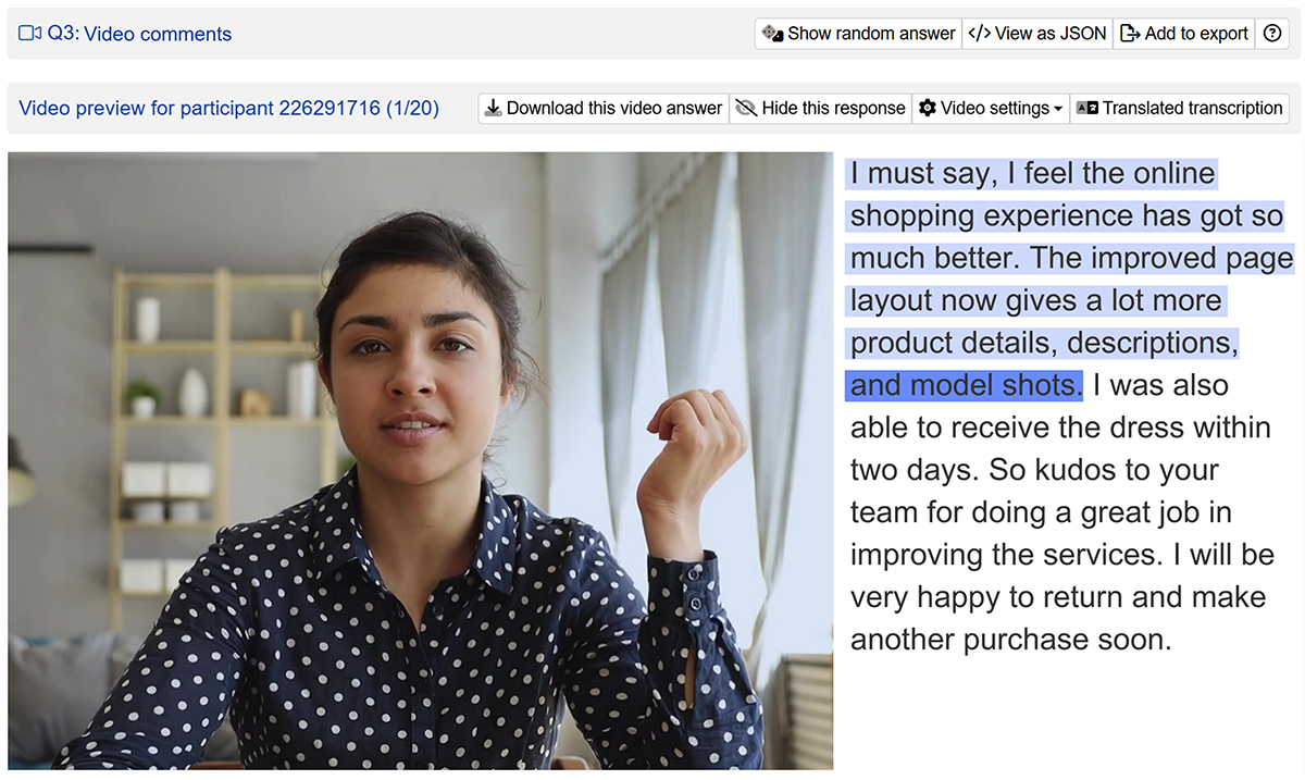 User Feedback Survey