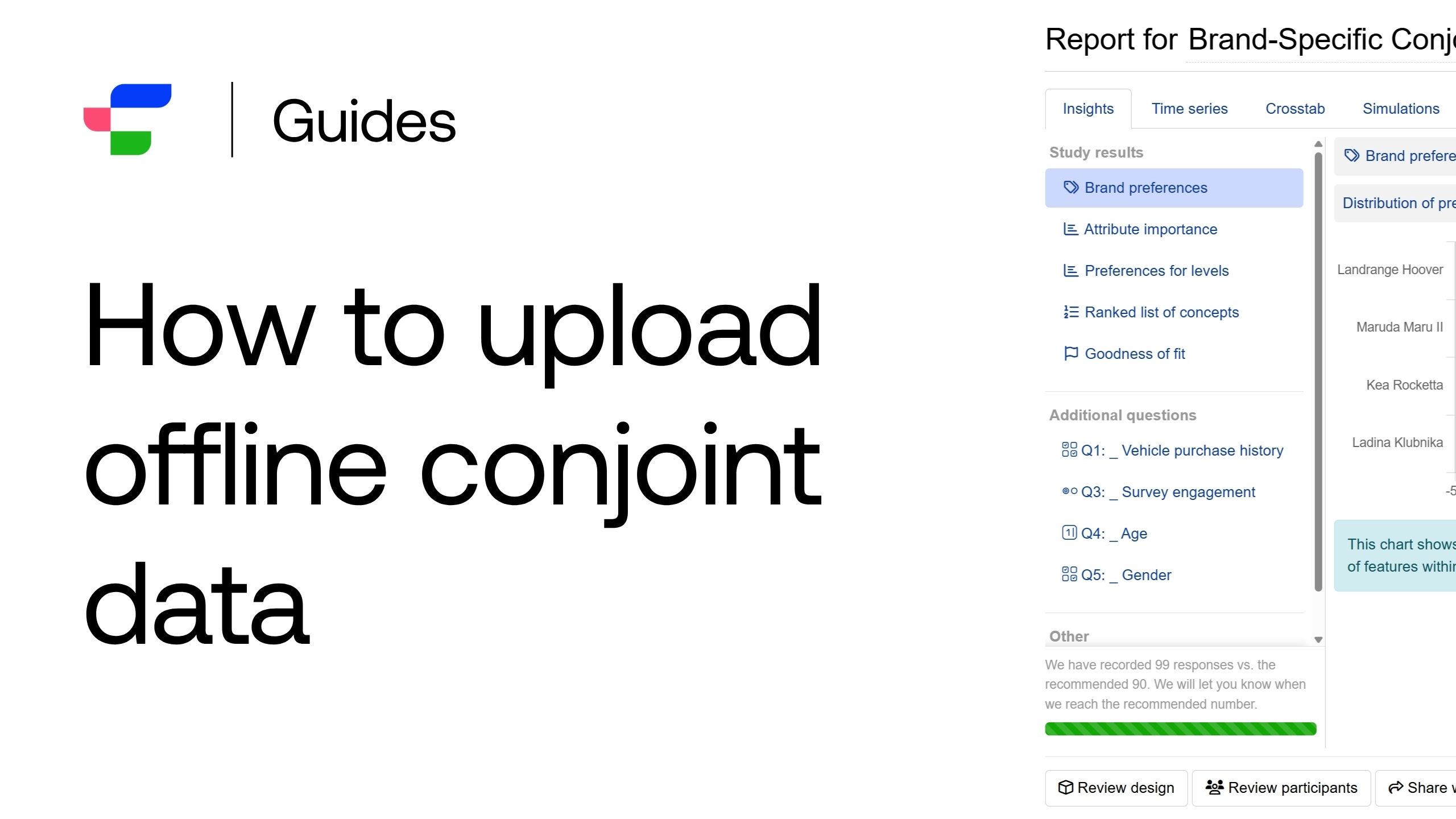 Demo video for offline conjoint data upload functionality